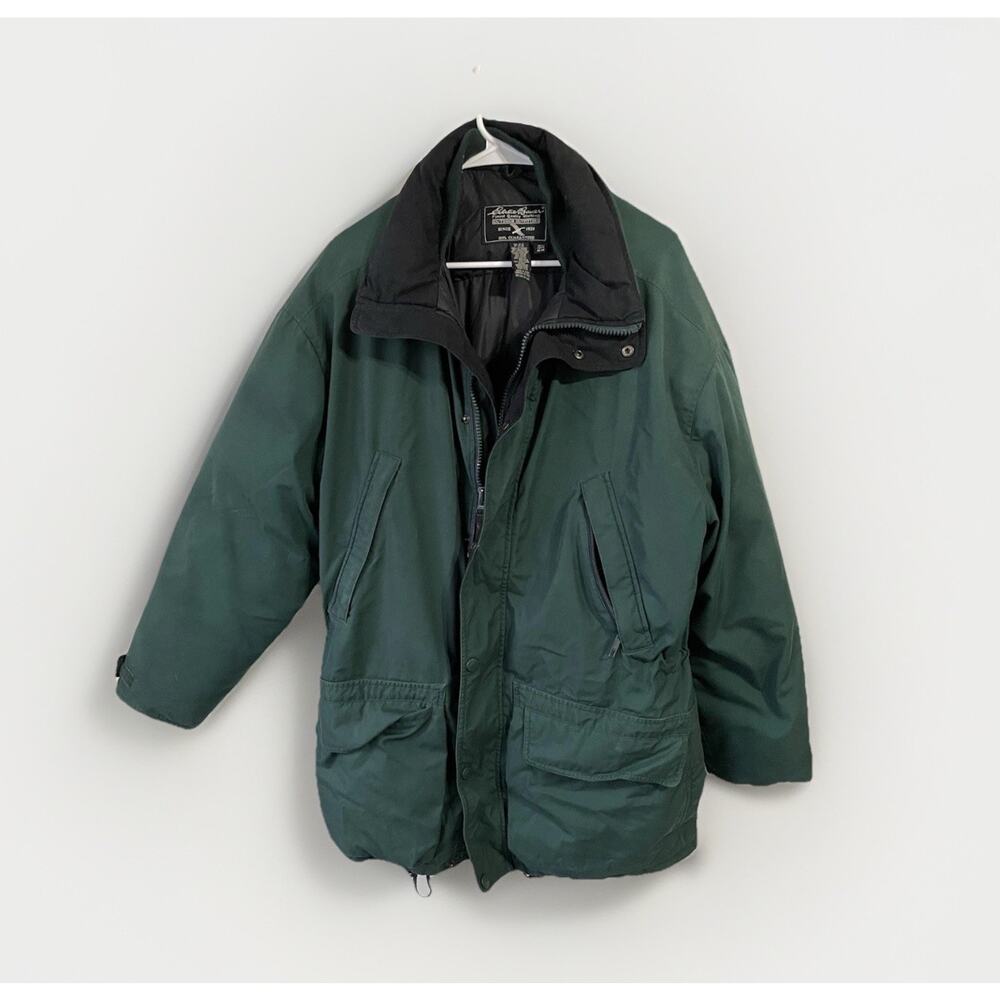 Mens Vintage 80s 90s Eddie Bauer Goose Down Jacket Green Sz Medium